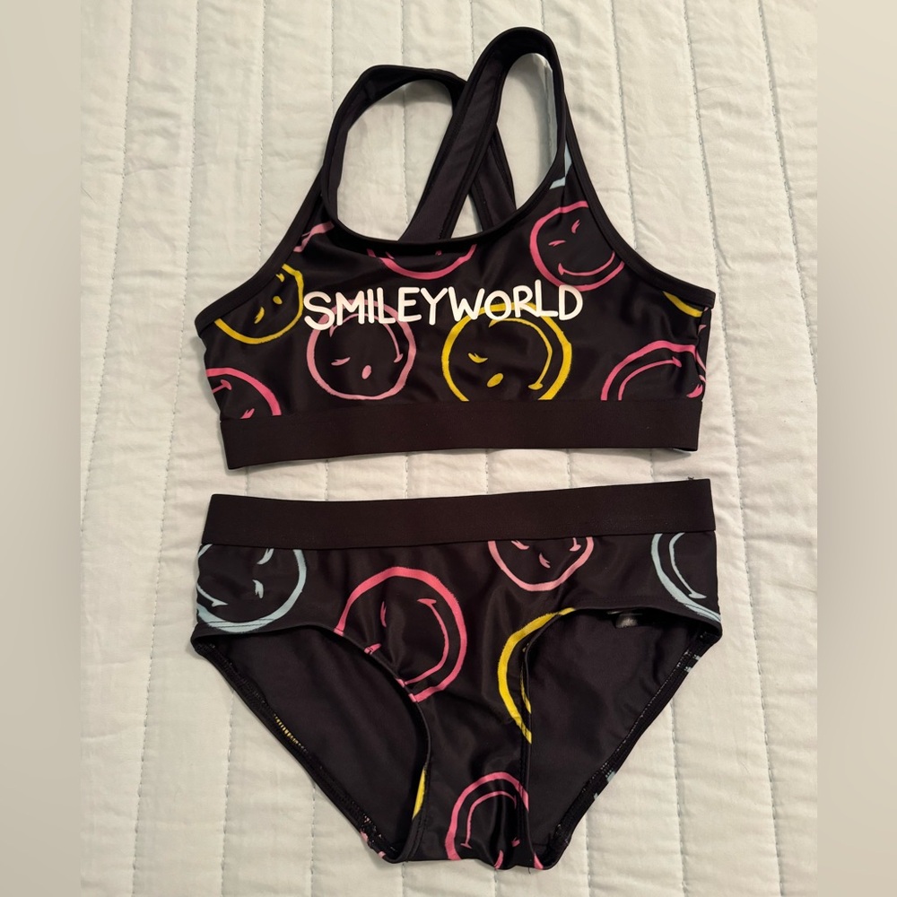 H&M Girls Smiley Face Bikini Size 12/14 ITEM# 1005